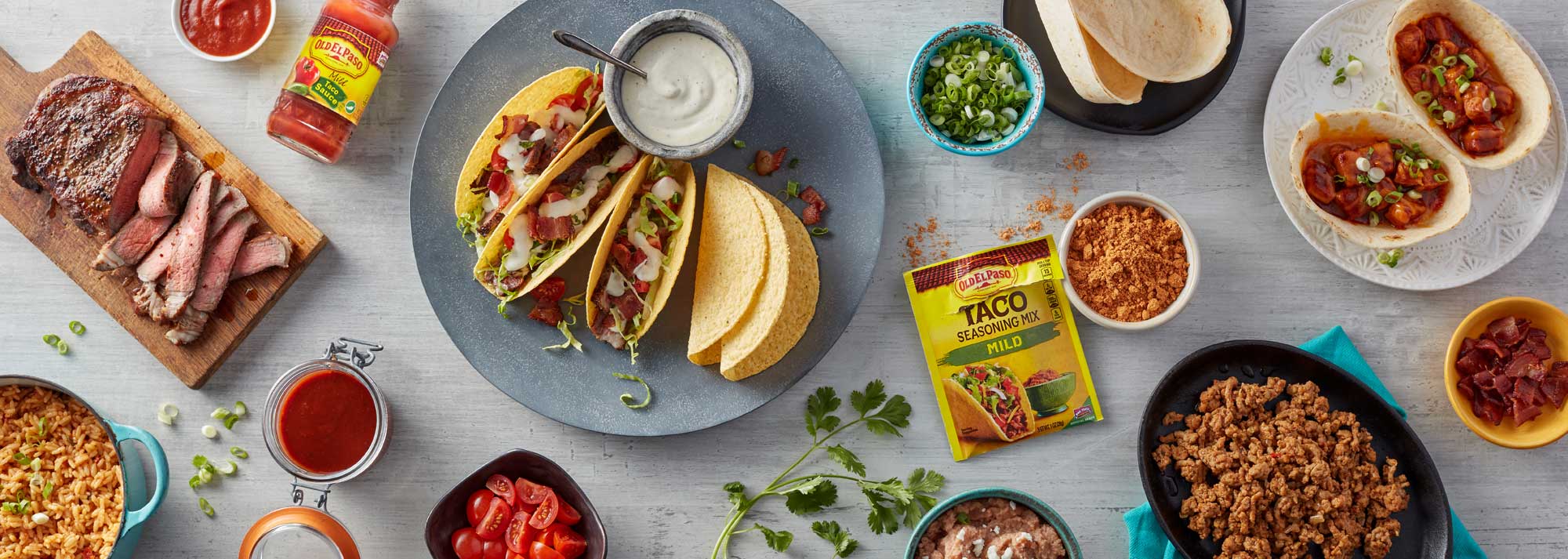 An array of different Old El Paso products